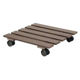 Apvalus augalų caddy, didelis augalų volas - kvadratas - 30 cm - rudas - 