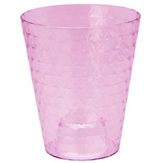 Maceta de orquídeas Diament Petit - 13 cm - rosa claro transparente - 