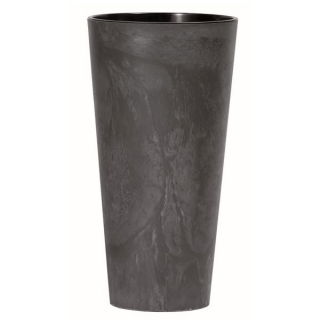 Ümmargune kõrge taimepott sisetükiga - Tubus Slim Effect - 25 cm - antratsiithall - 