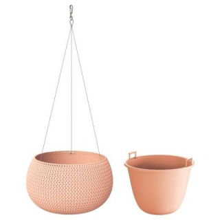 Okrugla viseća posuda "Splofy Bowl" - 24 cm - breskva - 