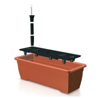 Balkonbak / plantenbak met irrigatiesysteem - Balkonbak - 50 cm - terracotta - 