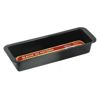 Stampo nero, teglia per plumcake, con superficie antiaderente - 35 x 11 cm - per cuocere patè, torte di frutta e pane - 