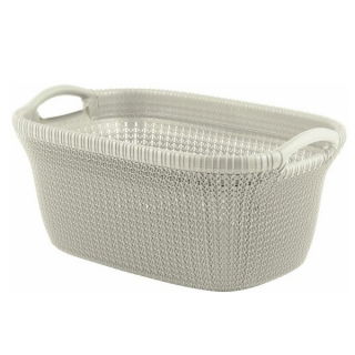Laundry basket "Knit" - 40 litre - light beige