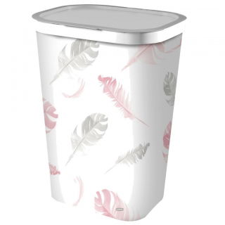 Linnen- en wasmand "Infinity" - 60 liter - veren - 