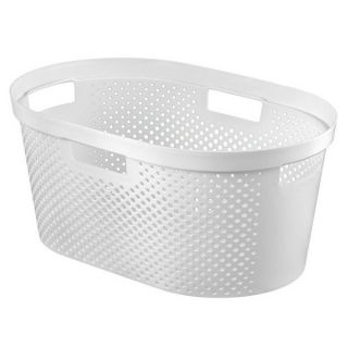 Cesto de ropa "Infinity" - 40 litros - blanco - 