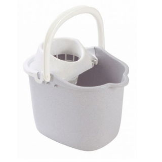 Eimer mit Wringer - grau - 