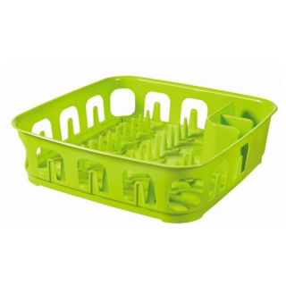 Escorredor de pratos quadrado "Essentials" - verde - 