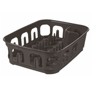 Rectangular dish drainer, drying rack Essentials - dark grey