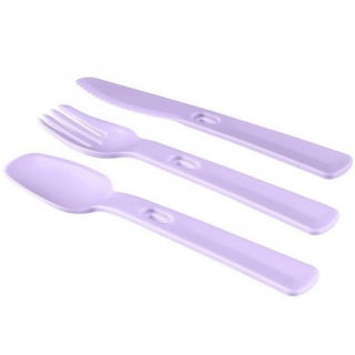 Genanvendeligt plastbestik - Smart To Go - lilla - 
