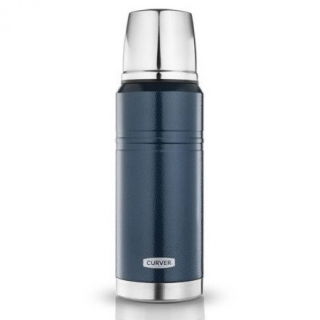 Vakuumkolben aus Edelstahl, Thermoskanne Heritage - 0,75 l - blau - 