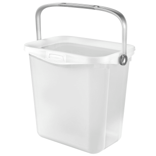 Universele emmer met handvat "Multiboxx" - 6 liter - transparant - 