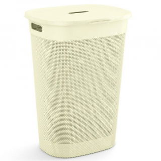 Laundry basket "Filo Hamper", laundry hamper - 55 litre - light beige
