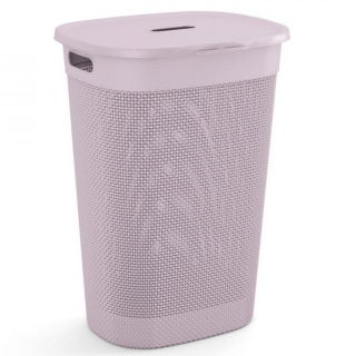Laundry basket "Filo Hamper", laundry hamper - 55 litre - pink