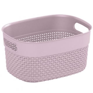 Oval basket, box "Filo Basket" - 3.5 litres - pink