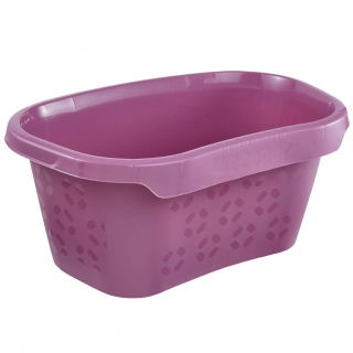 Portable wash basin/ laundry tub - Tilda - 57.5 x 38 cm - berry