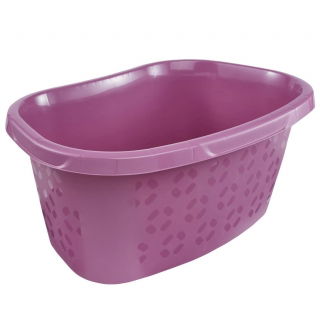 Portable wash basin/ laundry tub - Tilda - 57.5 x 38 cm - berry