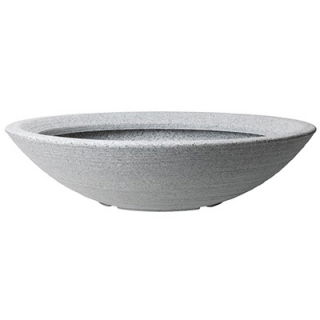 Matala kulho, ruukku matalakasvuisille kasveille "Varese Low Bowl" - 60 cm - harmaa - 