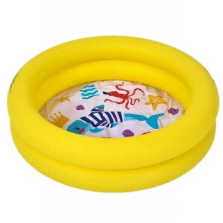 Piccola piscina gonfiabile - Creature marine - gialla - 76 x 20 cm - 