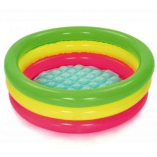 Piscina gonflabilă rotundă de grădină - multicolor - 70 x 24 cm - 