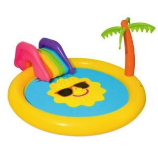 Aufblasbarer Wasserspielplatz mit Rutsche - Strand - 237 x 201 x 104 cm - 