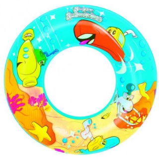 Anillo de natación, flotador de piscina - gráficos marinos - 56 cm - 