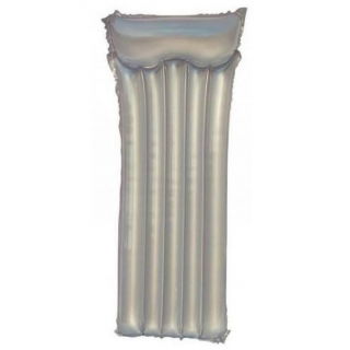 Galleggiante per piscina, materasso gonfiabile - grigio - 183 x 76 cm - 
