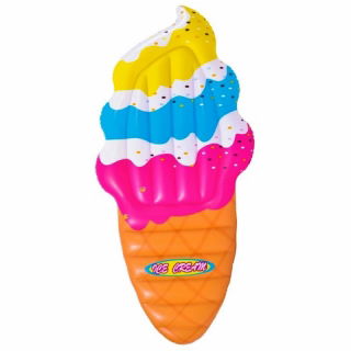 Galleggiante per piscina, materassino gonfiabile - Cono gelato - 180 x 87 cm - 