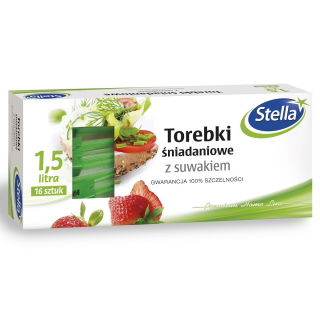 Sacchetti con cerniera colazione - 1,5 l - box - 16 pz - 