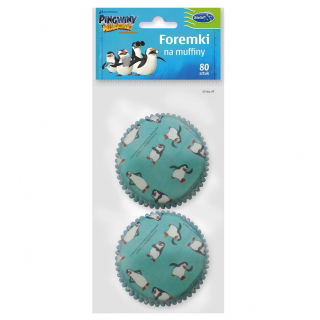 Moldes para muffins "Pingüinos de Madagascar" - 80 piezas - 
