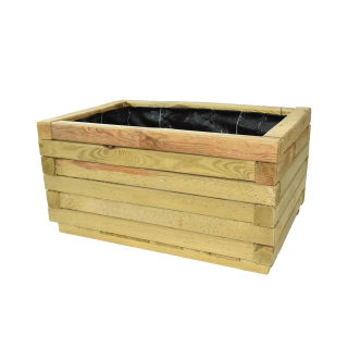 Jardinière en bois en bois scié 4,5 x 4,5 60 x 40 x 30 cm - 