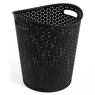 Rund netting avfallsbeholder, søppelbøtte - My Style - svart - 