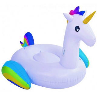 Uppblåsbar poolflotta - Unicorn - 132 x 110 x 78 cm - 