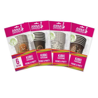 Copos de papel - 6 pcs - 