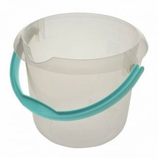 Secchio con beccuccio - Mika - 5 l - trasparente - 