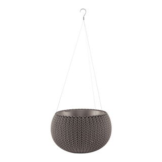 "Cozies S" pot tanaman gantung - ø 28 cm - coklat tua - 