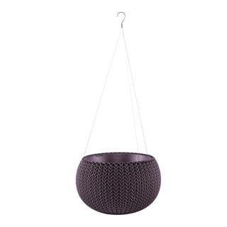 Chậu cây treo "Cozies S" - ø 28 cm - màu tím đậm - 