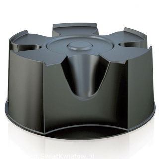 Serbatoio per acqua piovana con supporto per botte, rubinetto, raccoglitore d&#39;acqua e agente di purificazione dell&#39;acqua - Raincan - 210 l - nero - 