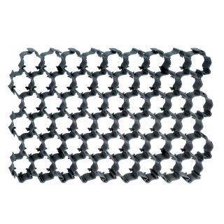 Durchlässige Pflastersteine für Parkplätze - PFLANZE - schwarz - 1,1 m² - 
