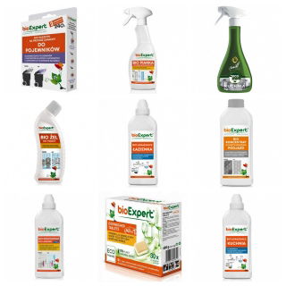 Conjunto de produtos de limpeza ecológicos BIO - 9 unidades - 