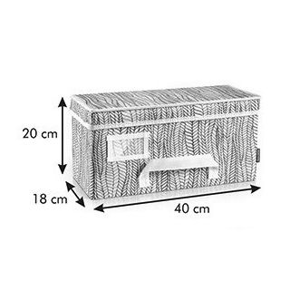 Cutie de depozitare haine - FANCY HOME - 40 x 18 x 20 cm - cappuccino - 