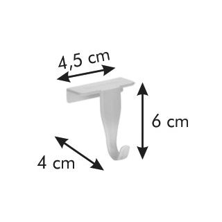 Cabinet door hooks - PRESTO - 4 pcs