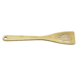 Slotted wooden spatula - WOODY - 30 cm