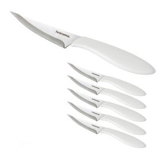 Cuțit de pizza alb - PRESTO - 10 cm - 6 buc - 