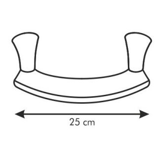 Curved chopping and mincing knife - SONIC - 25 cm