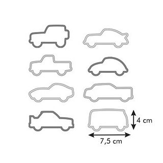 Autos Ausstechformen - DELÍCIA KIDS - 8 Stk - 