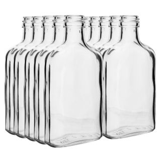 Sæt med 100 ml hofteflaske spiritusflasker - 10 stk - 