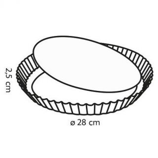 Moule à tarte avec fond amovible - DELÍCIA - ø 28 cm - 