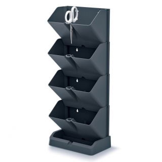 Modularne žardinjere za uzgoj kaskadnih biljaka - vertikalni vrt - Mini Cascade - antracit siva - 