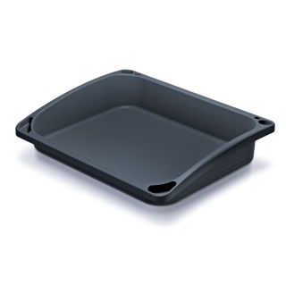 Set de cultivo doméstico de plantas - bandeja de jardinería + mini invernadero grande + dos mini invernaderos pequeños - gris piedra - 
