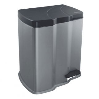 Papperskorg med en pedal, för två påsar - Gunnar - 7 liter + 15 liter - 